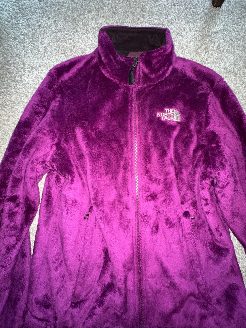 The North Face Plush Fleece Full Zip Jacket - Deep Purple